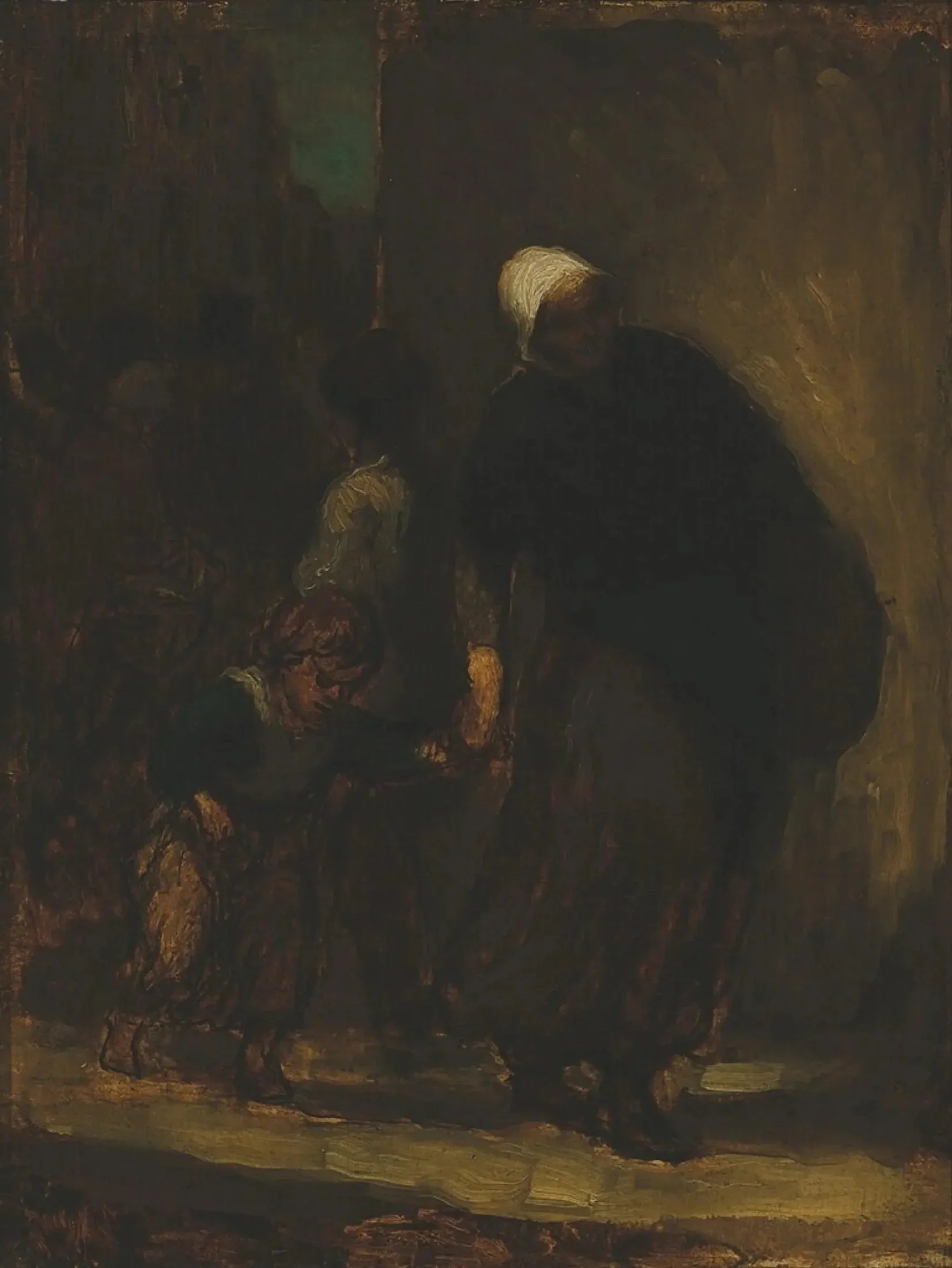 Scène de rue - Honoré Daumier image 1 reproduction réalisée par Alpha Reproduction