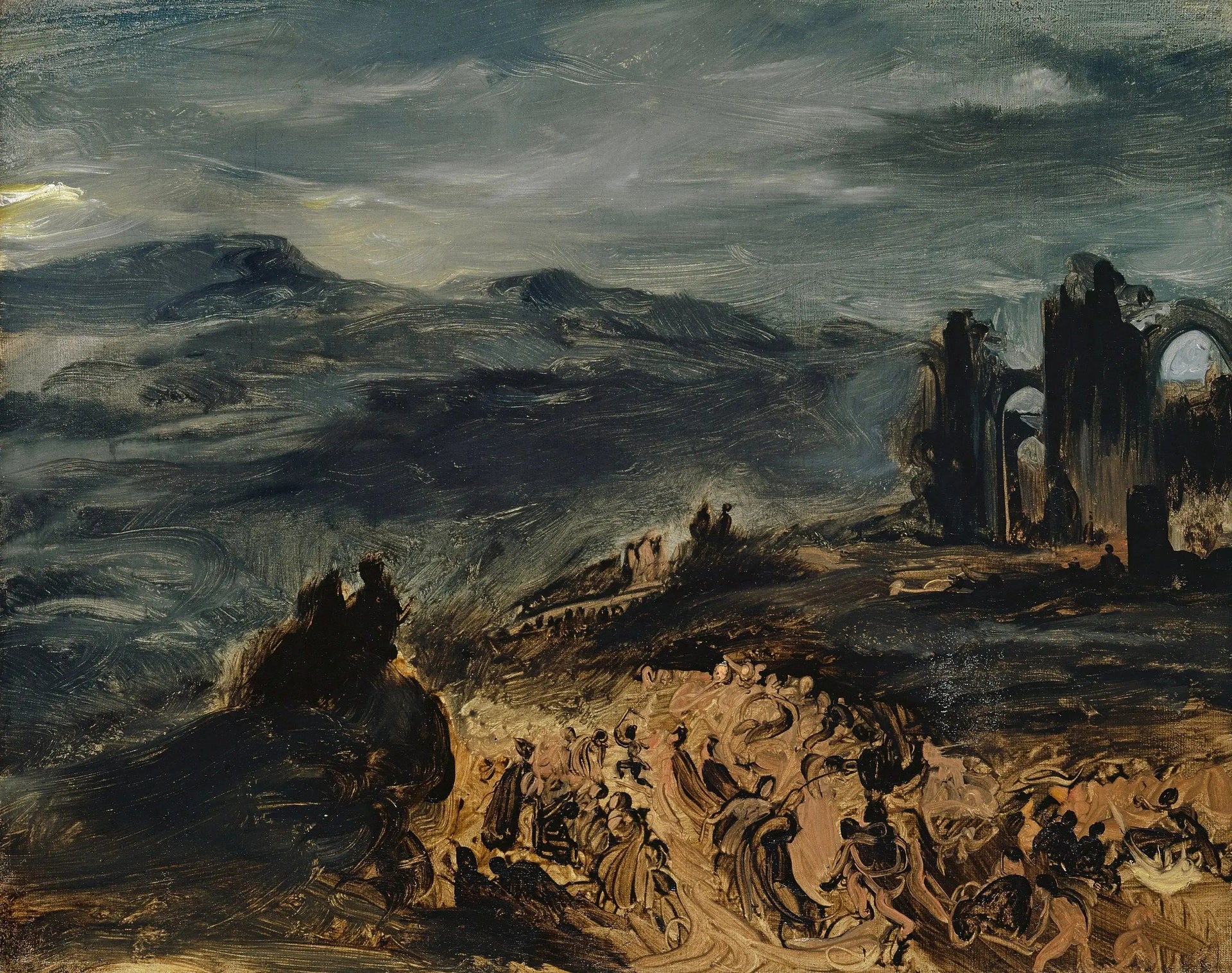 Scène de sabbat - Eugène Delacroix image 1 copie de tableau peinte à la main