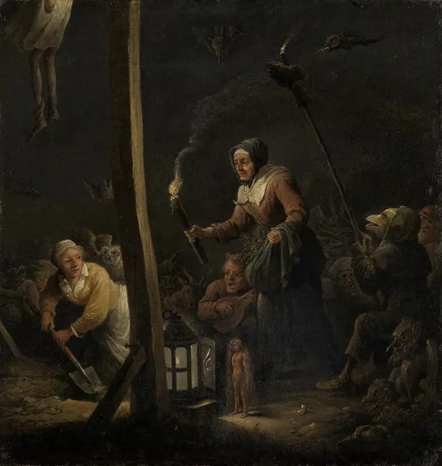 Scène de sorcière - David Teniers le Jeune image 1 reproduction artisanale de tableau