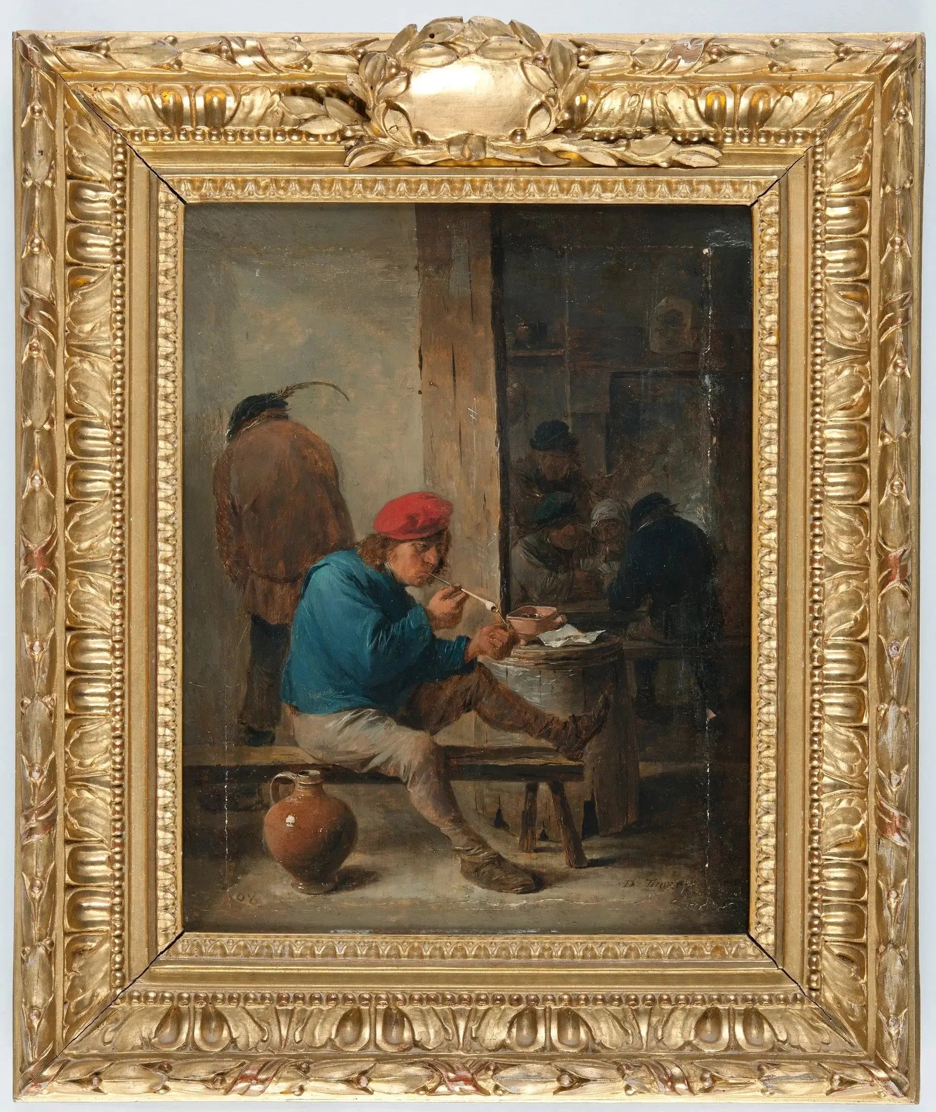 Scène de taverne avec fumeurs - David Teniers le Jeune image 1 copie de tableau peinte à la main