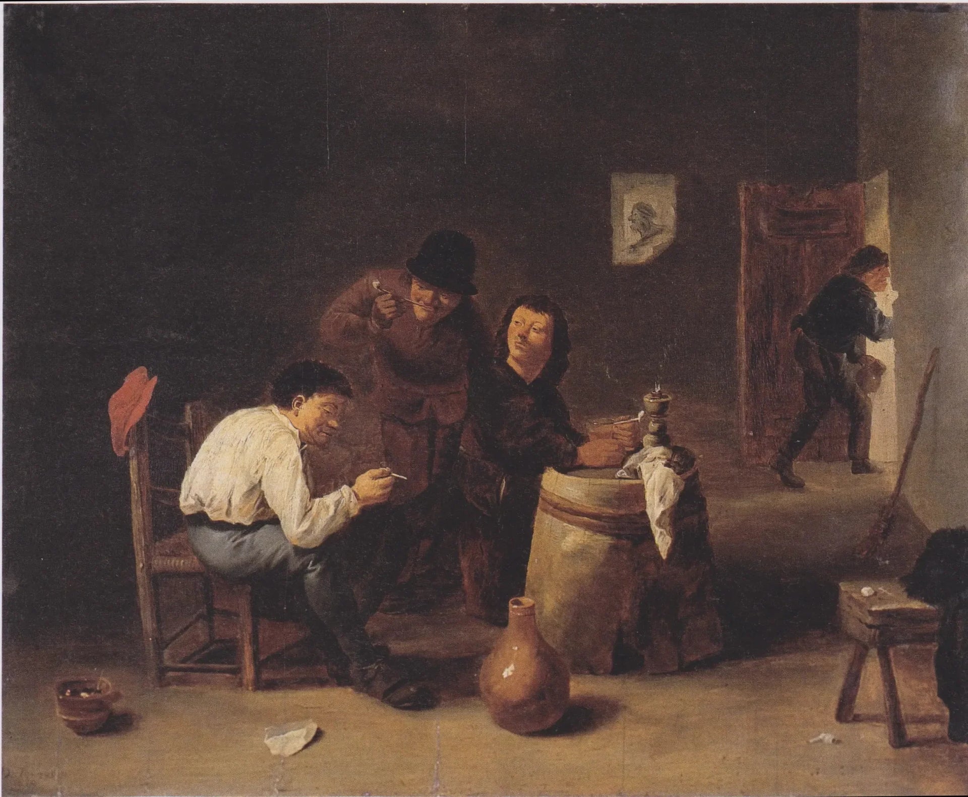 Scène de taverne - David Teniers le Jeune image 1 copie de tableau peinte à la main