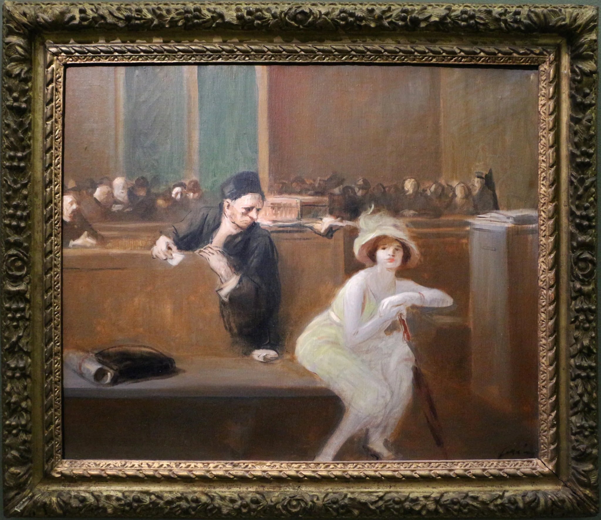 Scène de tribunal - Jean-Louis Forain image 1 reproduction artisanale de tableau