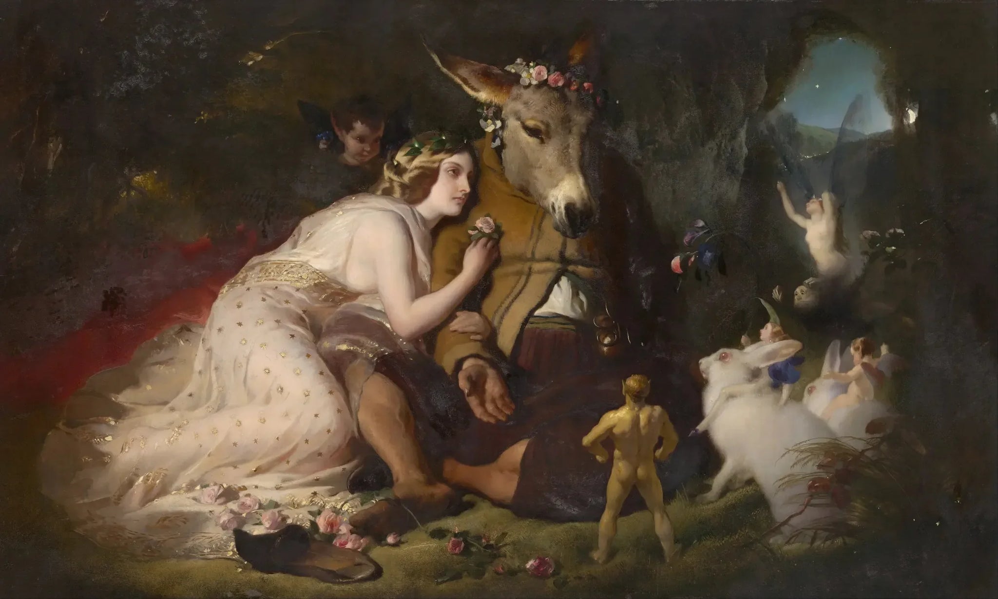 Scène du Songe d'une nuit d'été - Edwin Henry Landseer image 1 reproduction réalisée par Alpha Reproduction