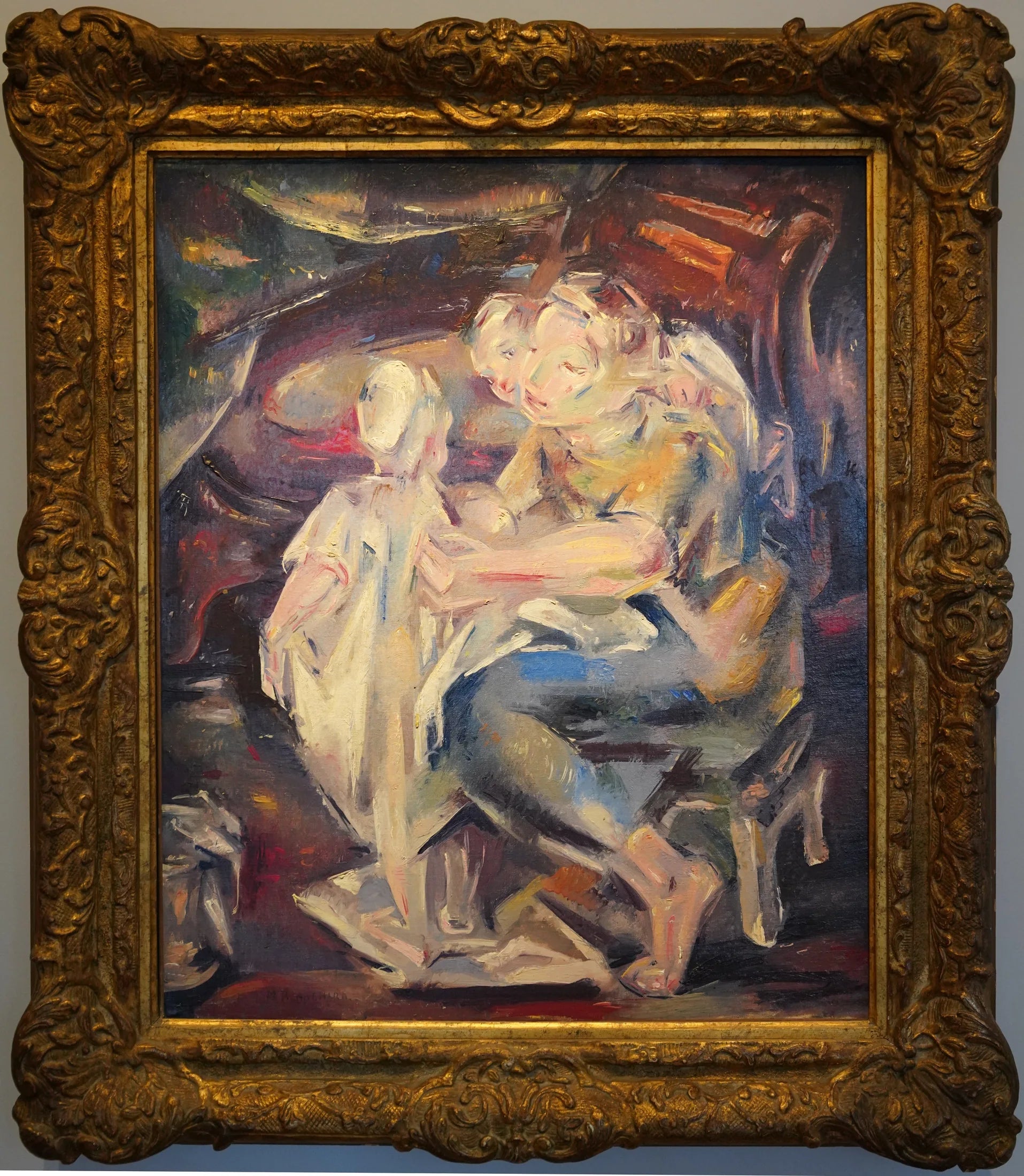 Scène familiale - María Blanchard image 1 tableau peint à l’huile sur toile