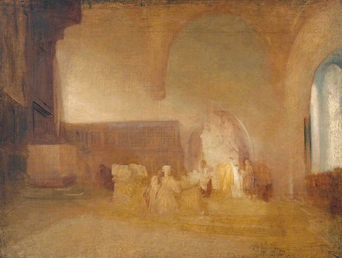 Scene in a Church or Vaulted Hall - J. M. W. Turner image 1 copie de tableau peinte à la main