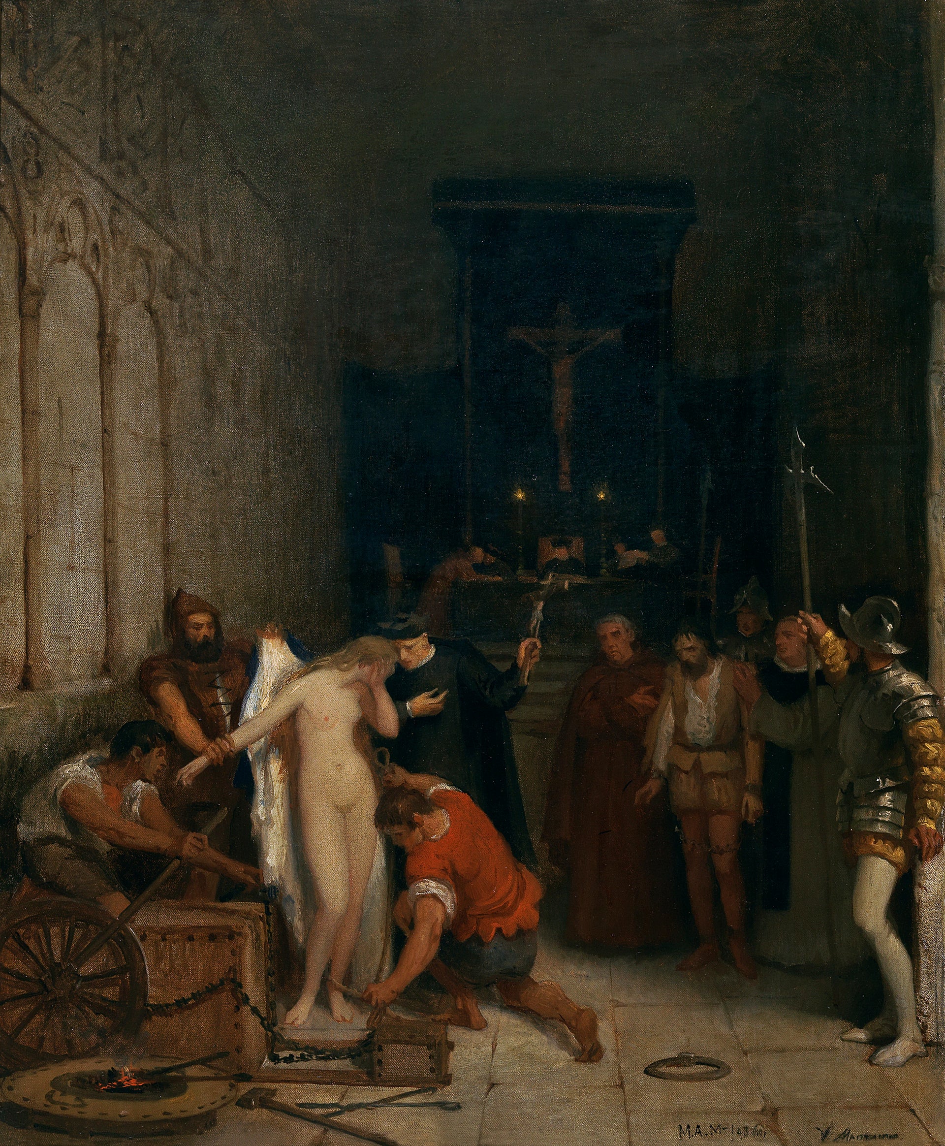 Une scène de l'Inquisition - Víctor Manzano y Mejorada