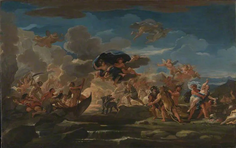 Scène mythologique du viol de Proserpine - Luca Giordano image 1 copie peinte à la main à l’huile