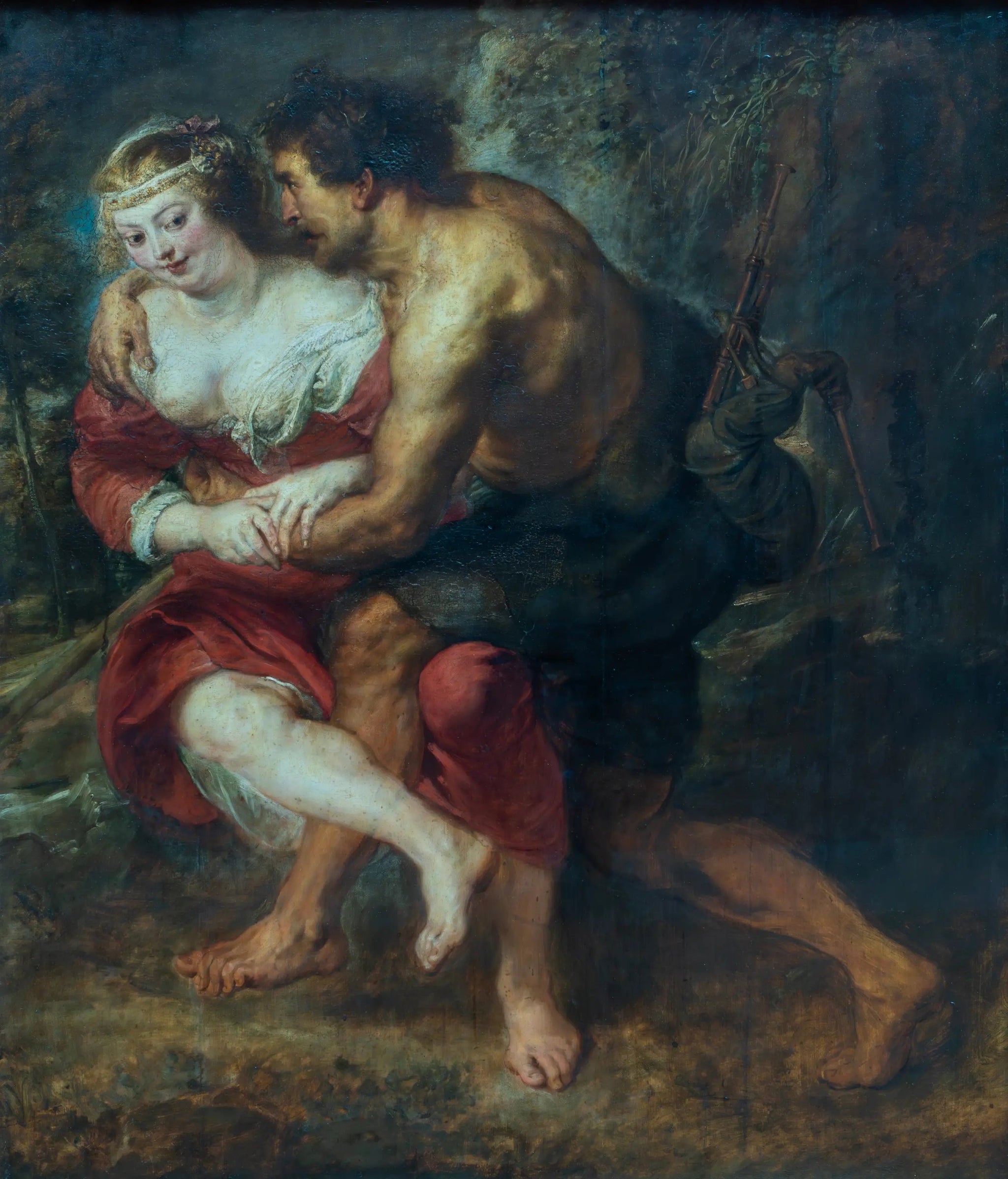 Scène pastorale (Corydon et Silvia) - Peter Paul Rubens image 1 reproduction artisanale de tableau