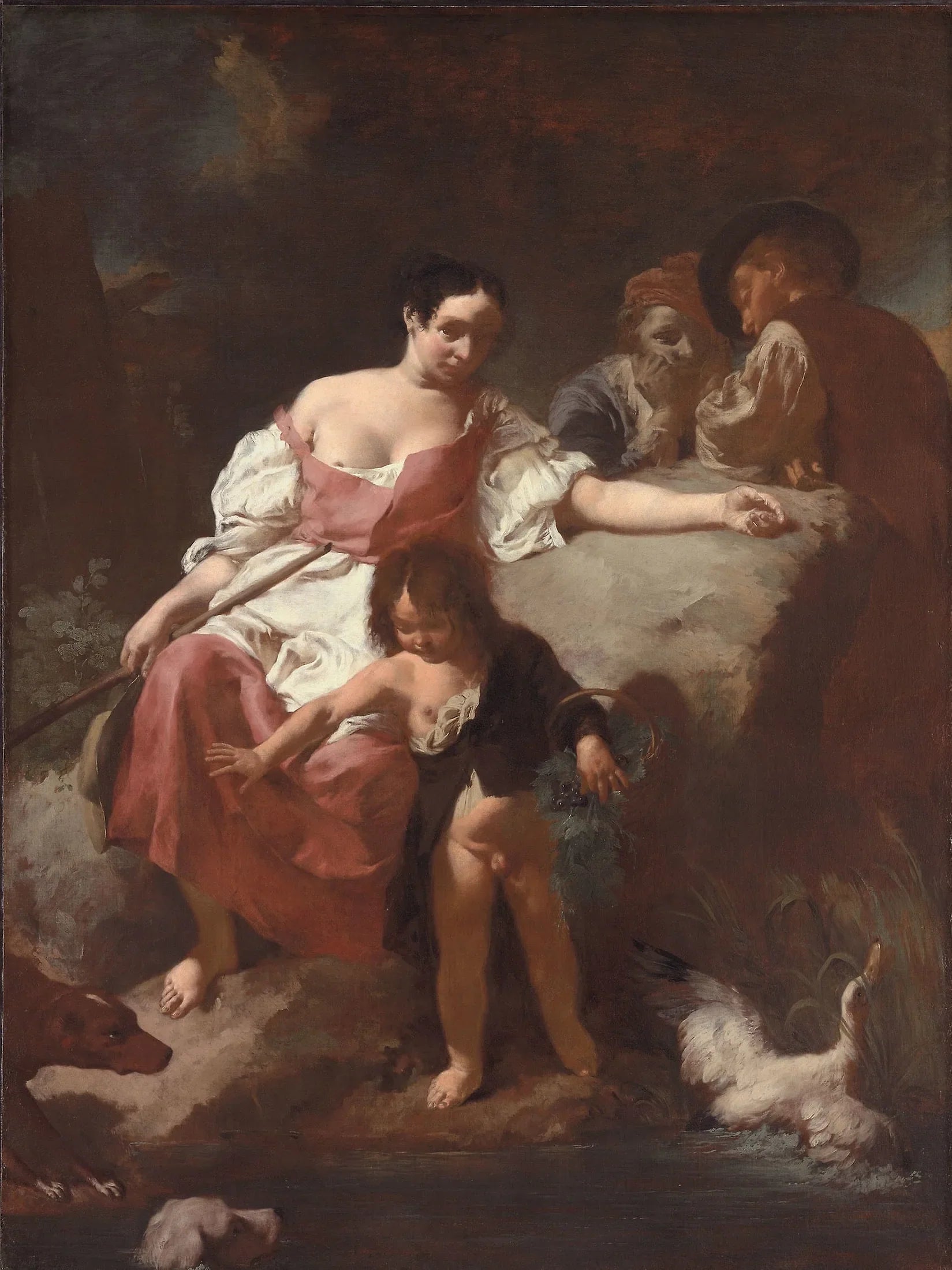 Scène pastorale - Giovanni Battista Piazzetta image 1 reproduction réalisée par Alpha Reproduction