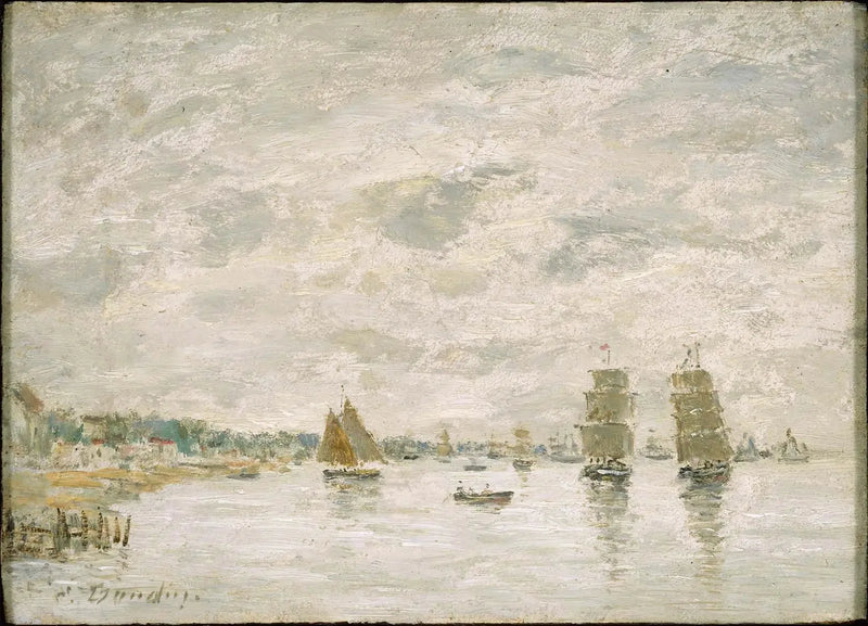 Scène portuaire - Eugène Boudin