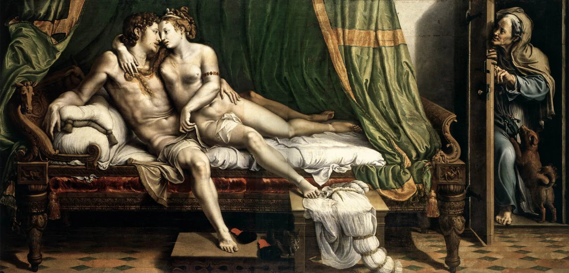 Scène romantique - Giulio Romano image 1 reproduction de peinture à l’huile