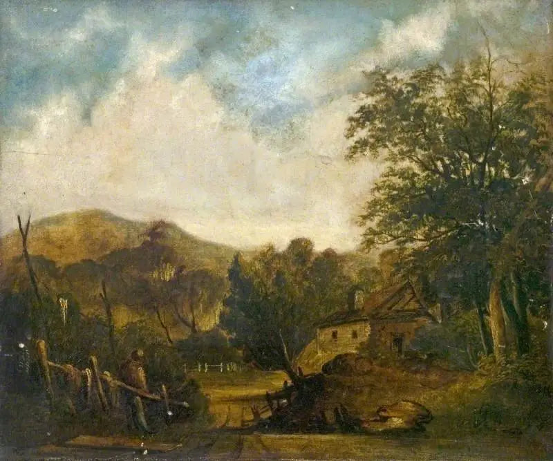 Scène rurale avec un chalet - John Constable image 1 tableau peint à l’huile sur toile
