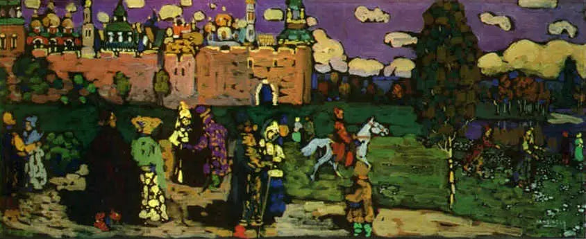 Scène russe - Vassily Kandinsky image 1 reproduction artisanale de tableau