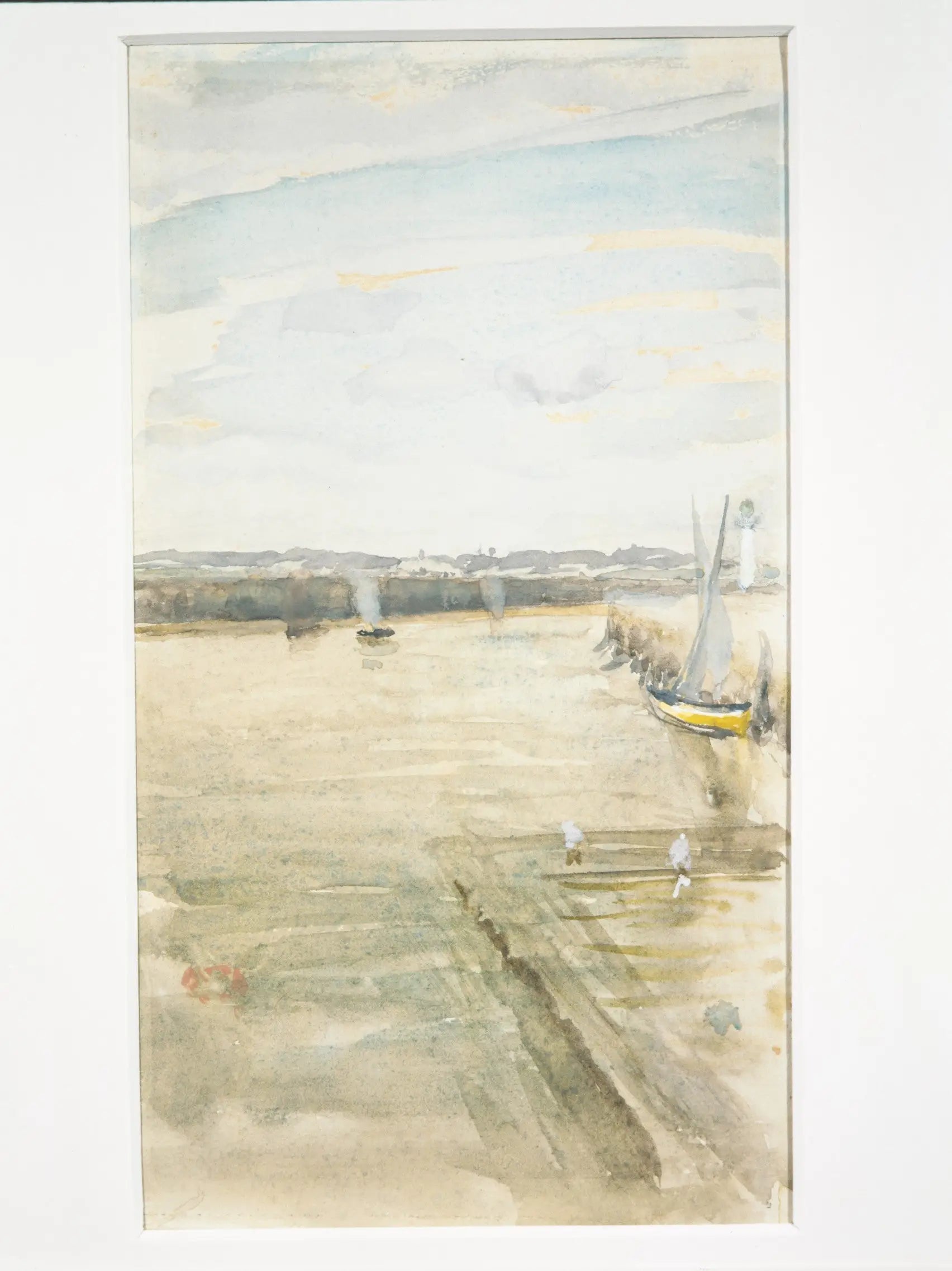 Scène sur la Mersey - James Abbott McNeill Whistler image 1 copie peinte à la main à l’huile
