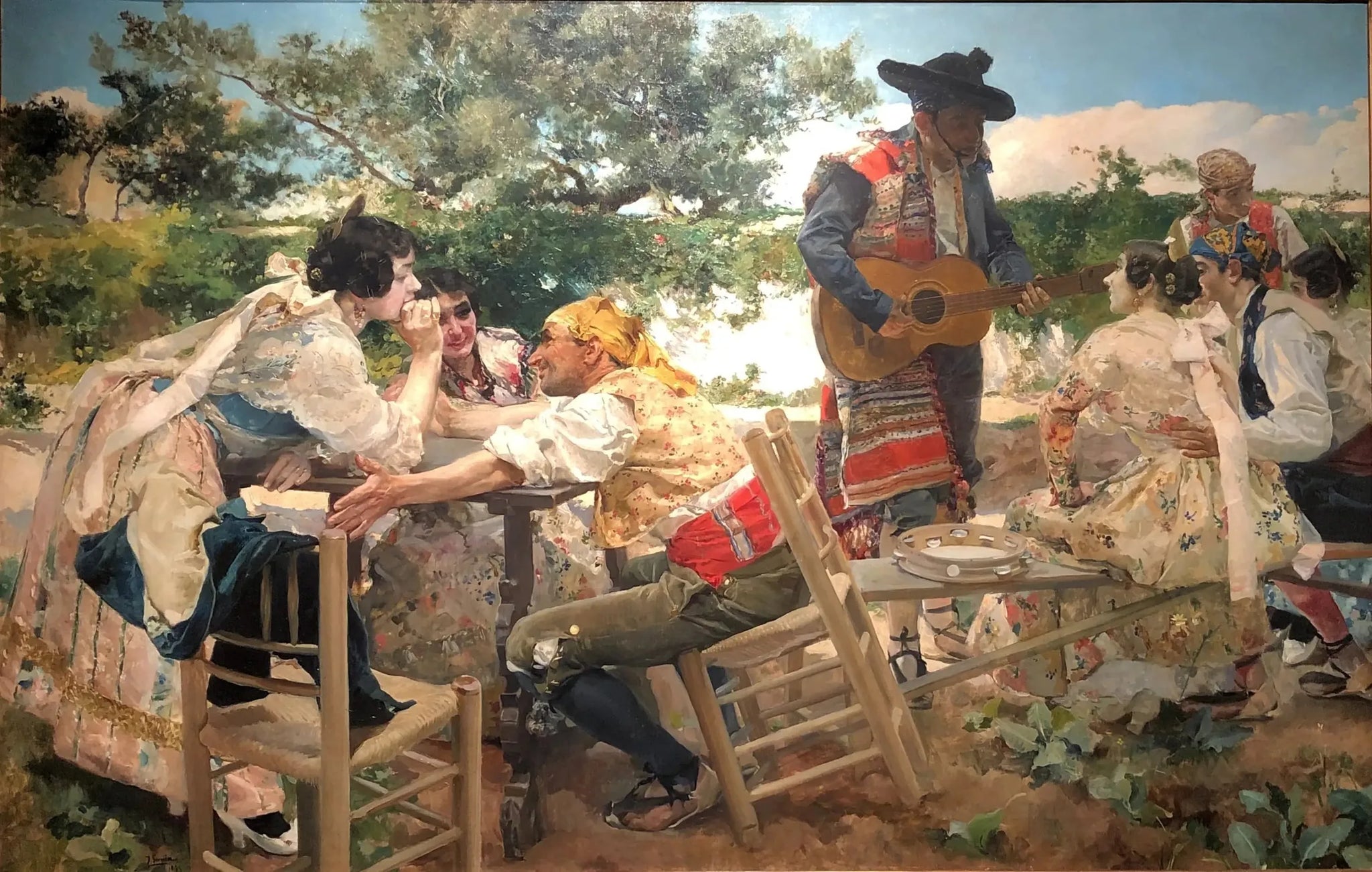 Scène valencienne - Joaquín Sorolla image 1 copie peinte à la main à l’huile