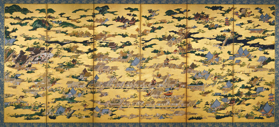 Scènes à l’intérieur et autour de Kyoto - Kanō Eitoku