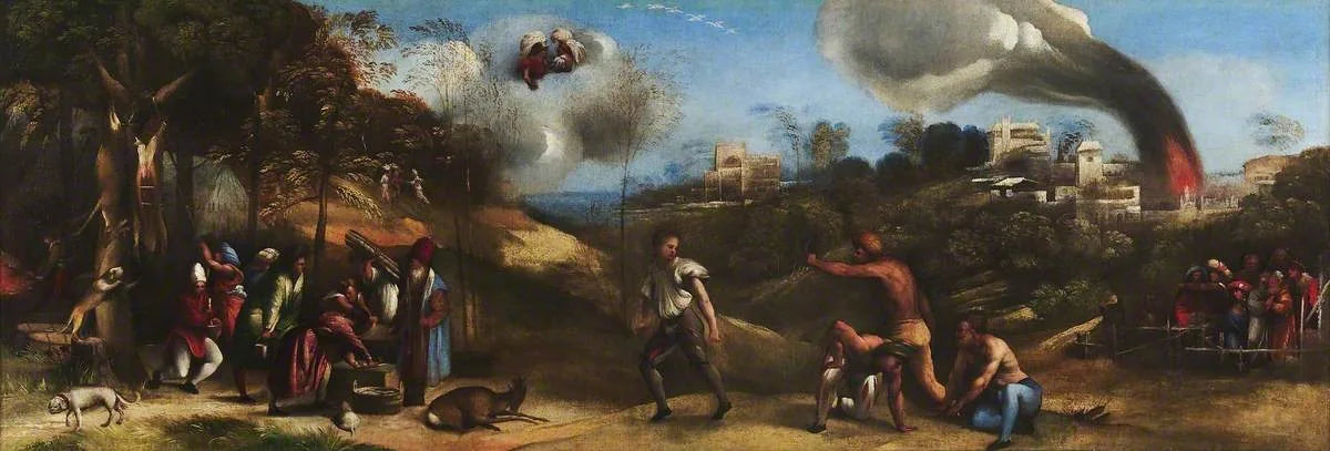 Scènes de l'Énéide : Les Jeux siciliens - Dosso Dossi image 1 reproduction réalisée par Alpha Reproduction