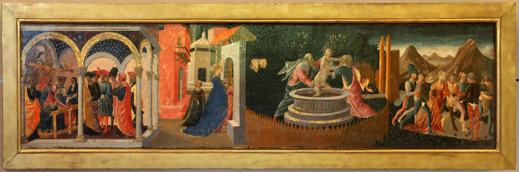 Scènes de l'Histoire de Suzanne : Suzanne et les vieillards - Zanobi Strozzi image 1 reproduction artisanale de tableau