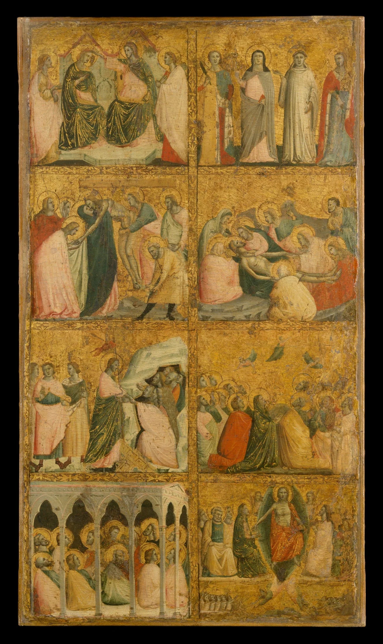 Scènes de la vie du Christ - Giovanni Baronzio image 1 copie de tableau peinte à la main