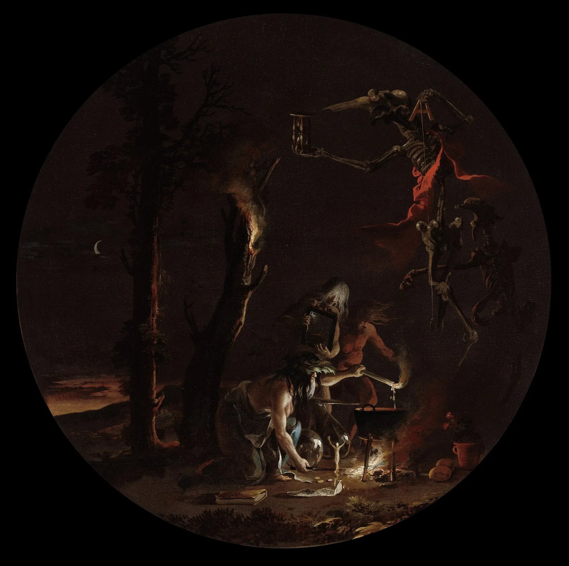 Scènes de sorcellerie : Soirée - Salvator Rosa image 1 tableau peint à l’huile sur toile