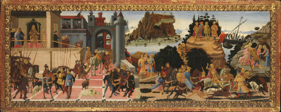 Scènes de l'histoire des Argonautes - Jacopo di Arcangelo (called Jacopo del Sellaio)