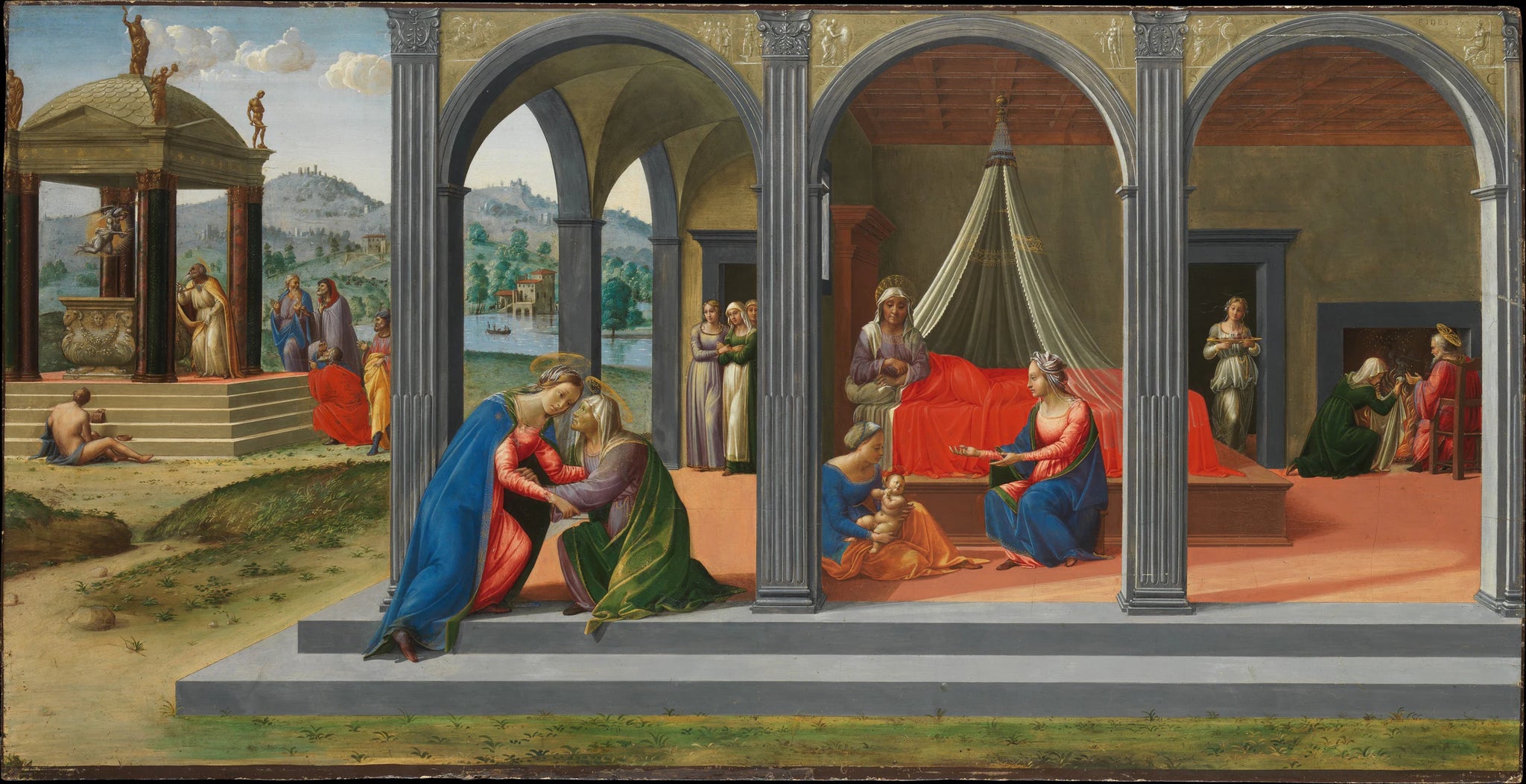Scènes de la vie de saint Jean-Baptiste - Francesco Granacci (Francesco di Andrea di Marco)