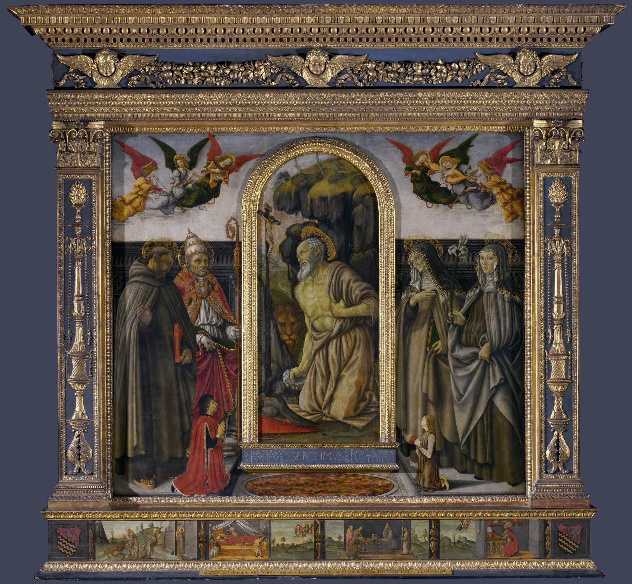 Scènes de la vie de saint Jérôme : Prédelle - Francesco Botticini