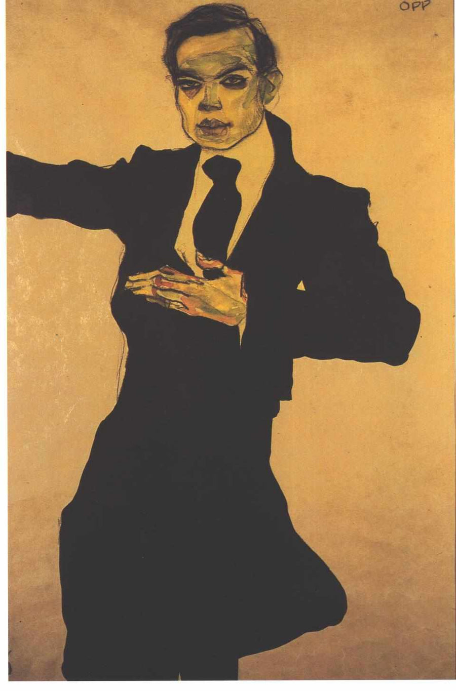 Portrait de Max Oppenheimer - Egon Schiele