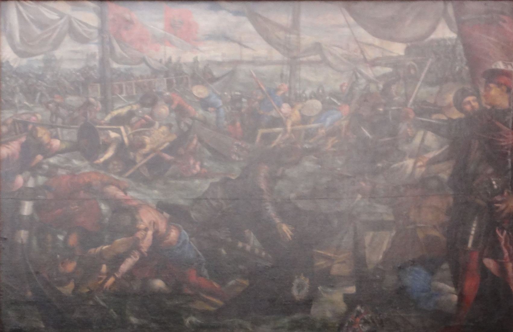 Schlacht auf der Etsch - Jacopo Tintoretto image 1 copie de tableau peinte à la main