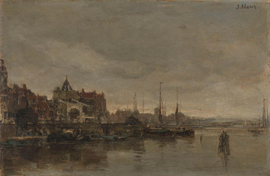 Le Schreierstoren avec le pont sur la Gelderse Kade à Amsterdam - Jacob Maris