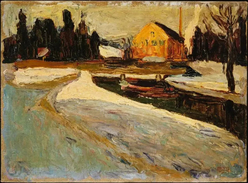 Schwabing, soleil d'hiver - Vassily Kandinsky