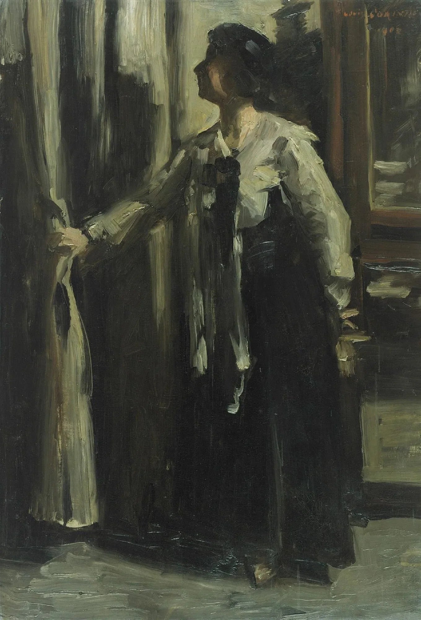 Schwarze Schatten - Lovis Corinth image 1 reproduction artisanale de tableau