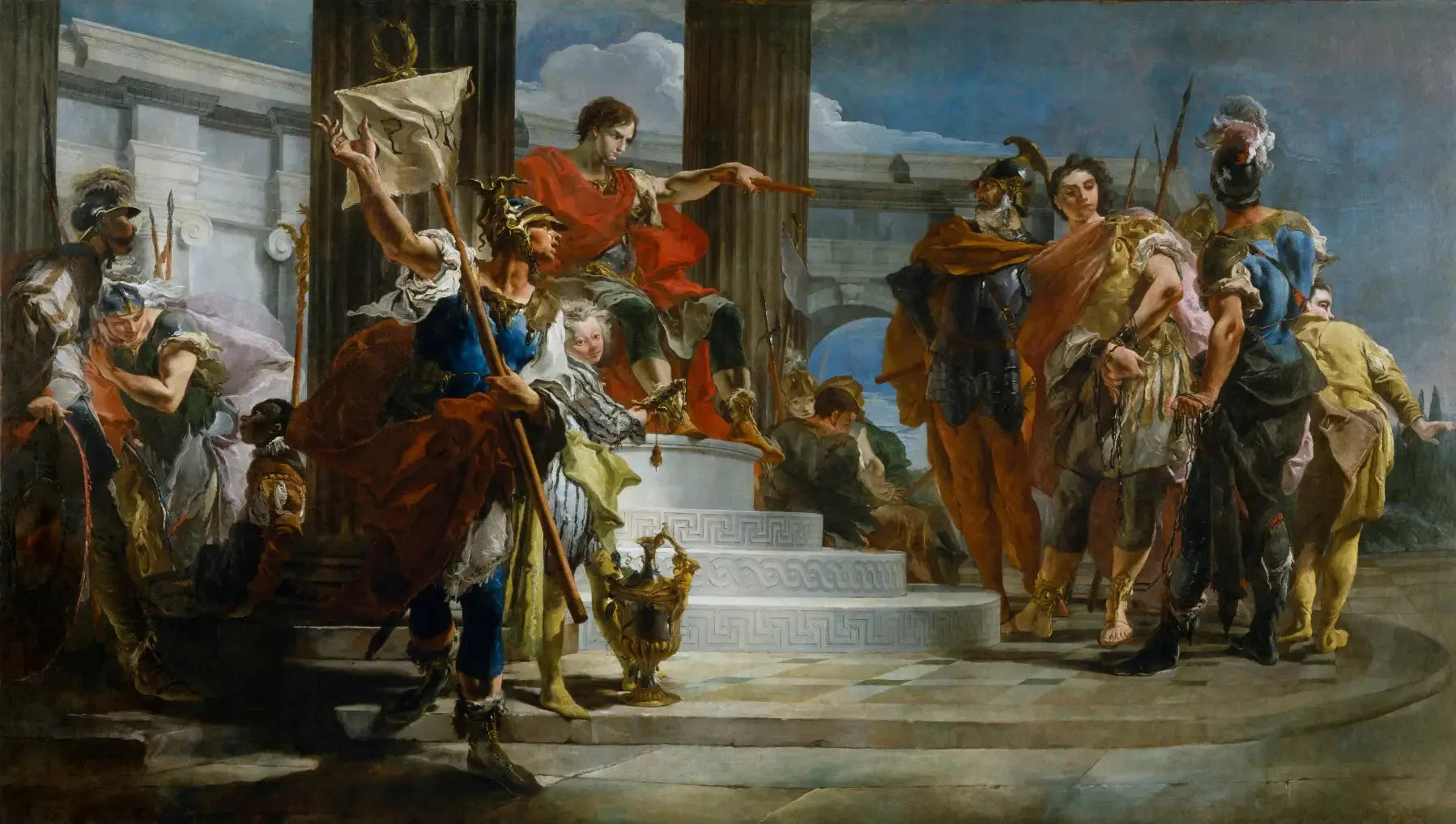 Scipion l'Africain libérant Massiva - Giovanni Battista Tiepolo image 1 reproduction artisanale de tableau