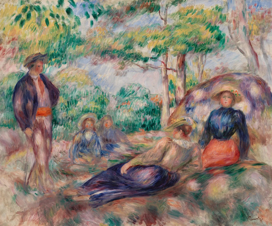 Se reposer dans l'herbe (Le Repos sur l'herbe) - Pierre-Auguste Renoir
