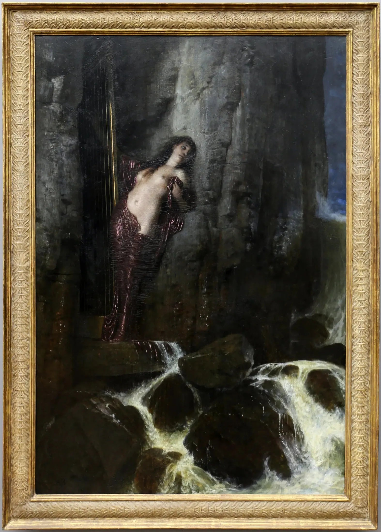 Sea Surf (le son) - Arnold Böcklin image 1 copie peinte à la main à l’huile