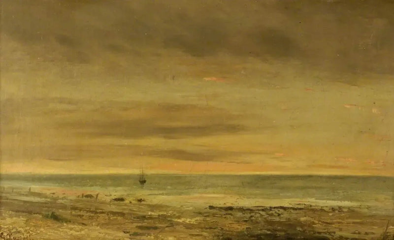 Seapiece à Honfleur - Gustave Courbet
