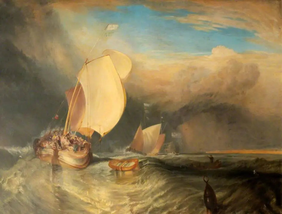Seascape - J. M. W. Turner image 1 copie peinte à la main à l’huile