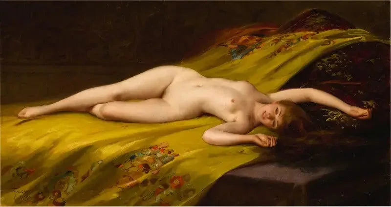Séduction - Luis Ricardo Falero image 1 reproduction d’œuvre d’art à l’huile