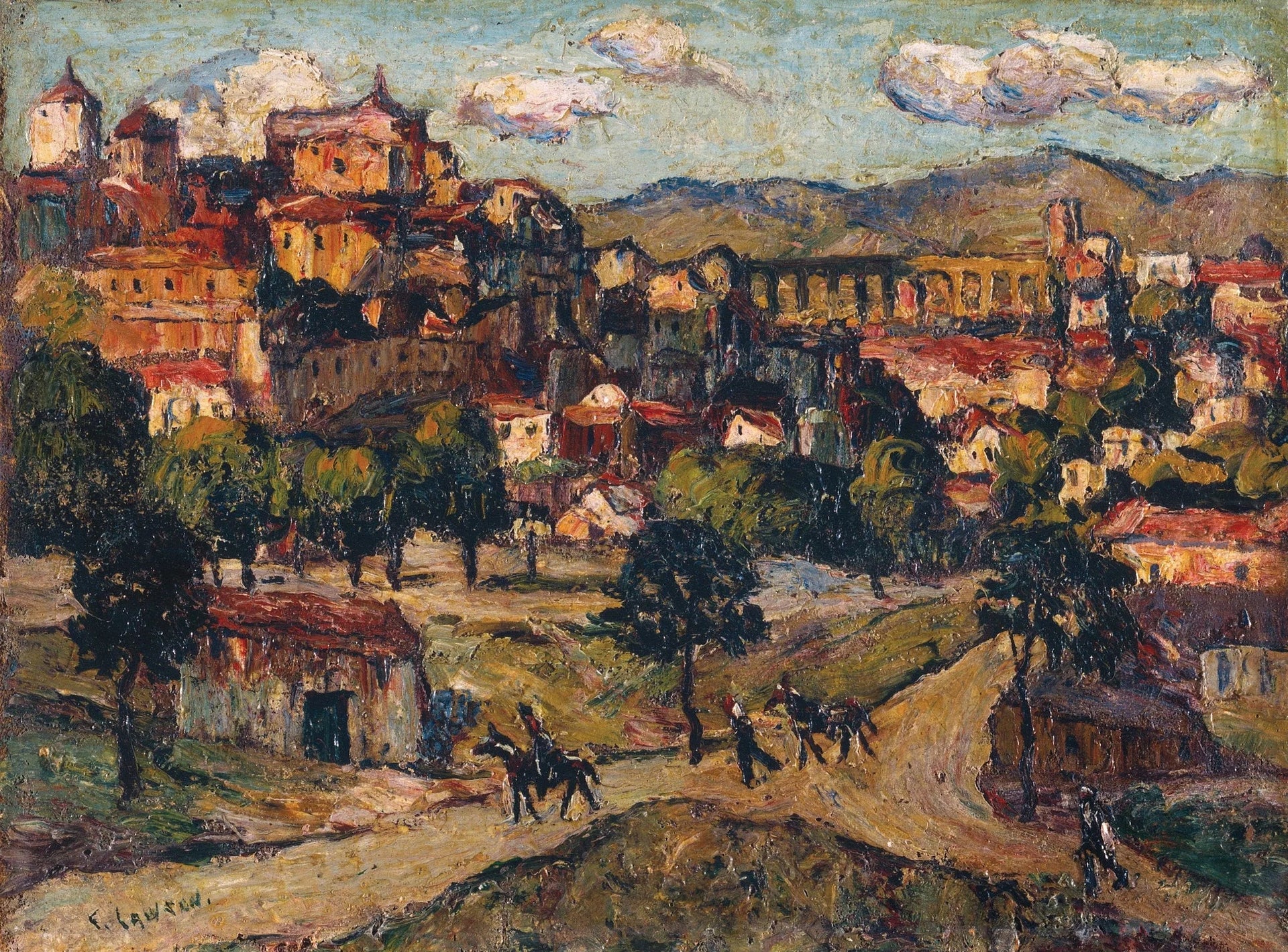 Ségovie - Ernest Lawson image 1 copie de tableau peinte à la main