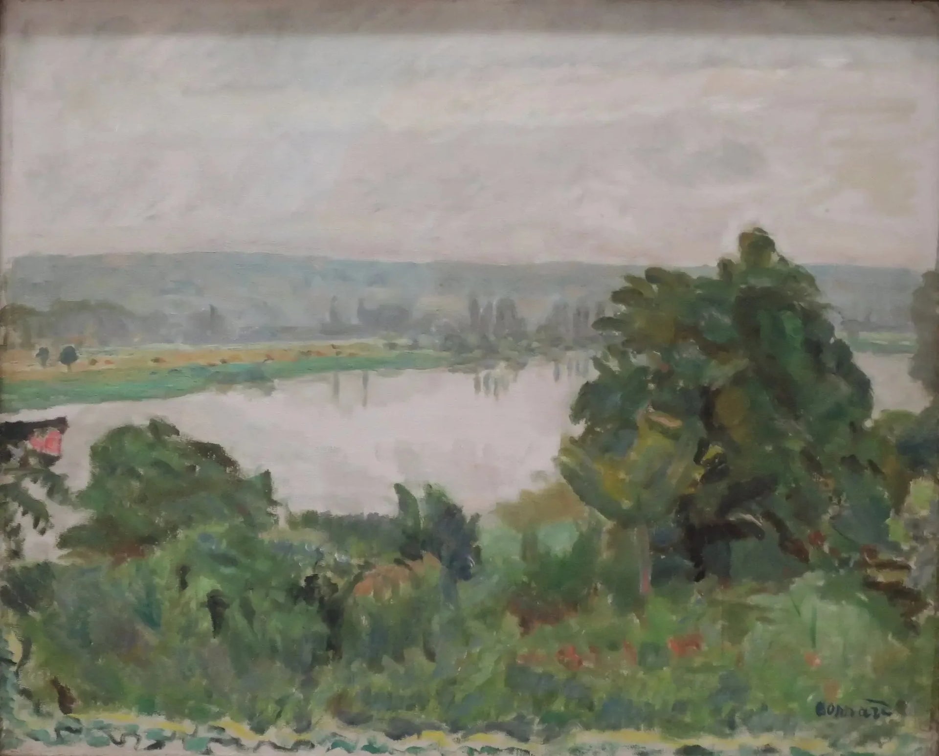 Seine près de Vernon - Pierre Bonnard image 1 tableau peint à l’huile sur toile
