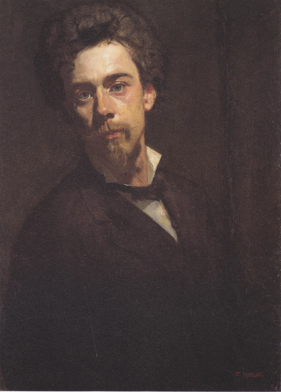 Selbstbildnis mit Stehkragen - Ferdinand Hodler