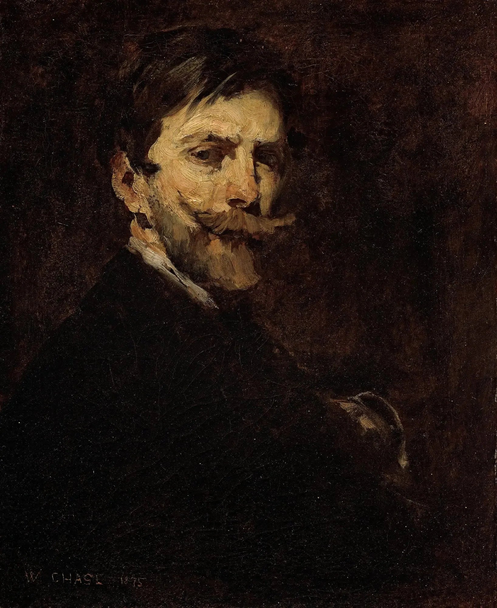Selbstbildnis - William Merritt Chase image 1 tableau peint à l’huile sur toile