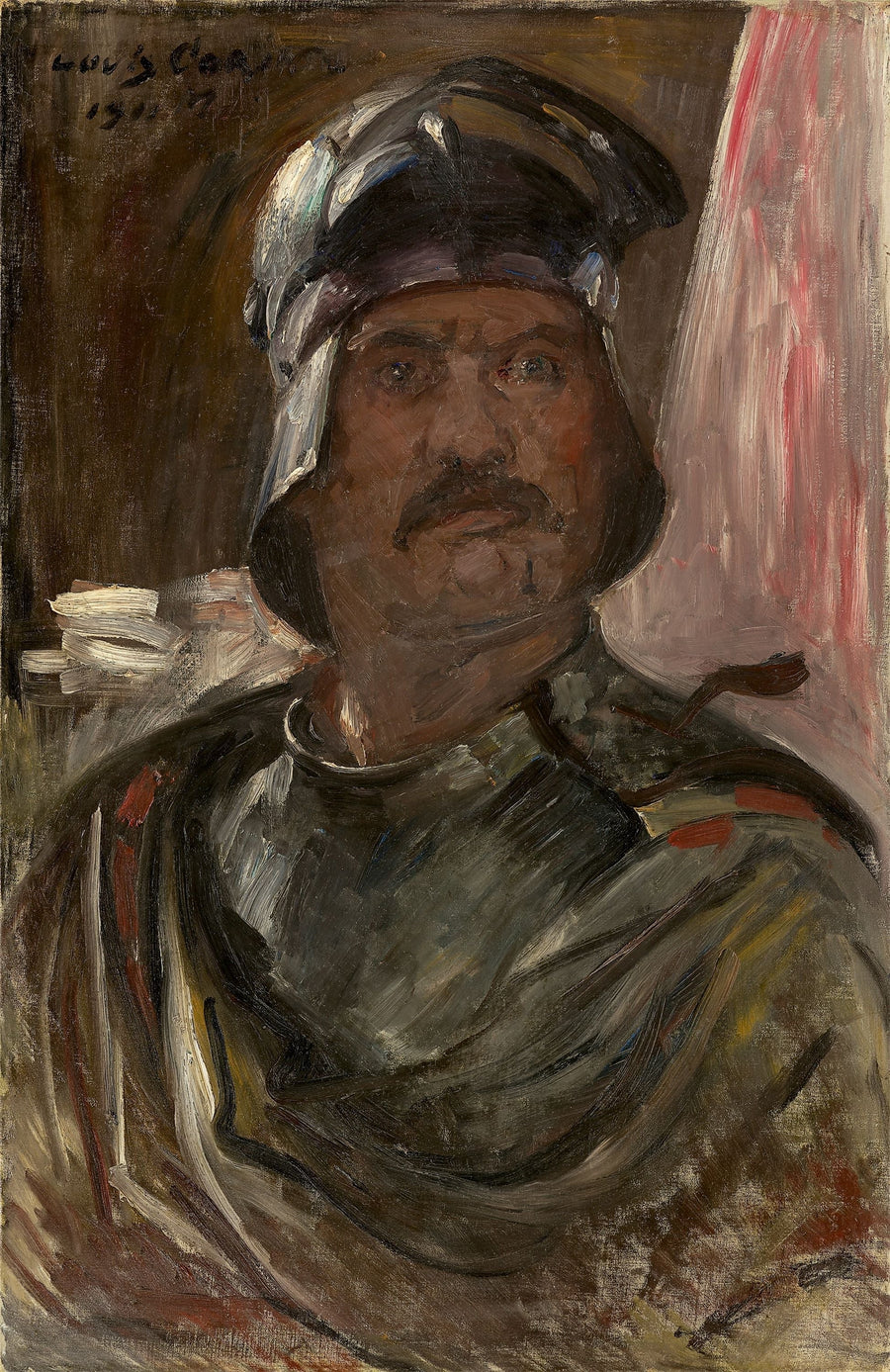 Selbstporträt im Harnisch - Lovis Corinth
