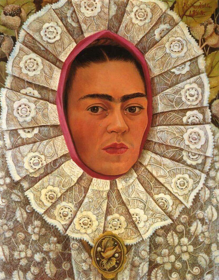 Autoportrait (1948) - Frida Kahlo image 1 reproduction de peinture à l’huile