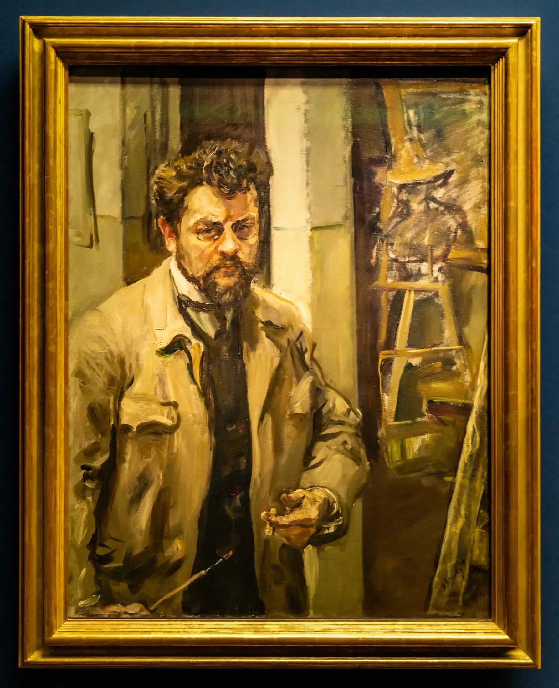 Self Portrait in the Studio - Max Slevogt image 1 copie peinte à la main à l’huile