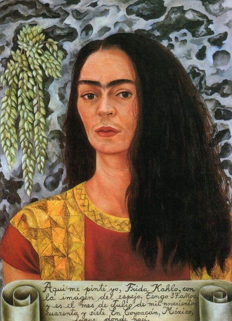 Autoportrait aux cheveux détachés - Frida Kahlo