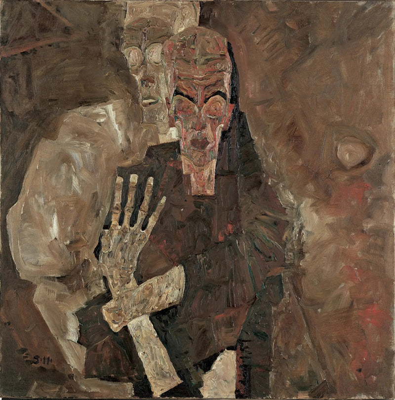 Les Voyants II (La Mort et l'Homme) - Egon Schiele