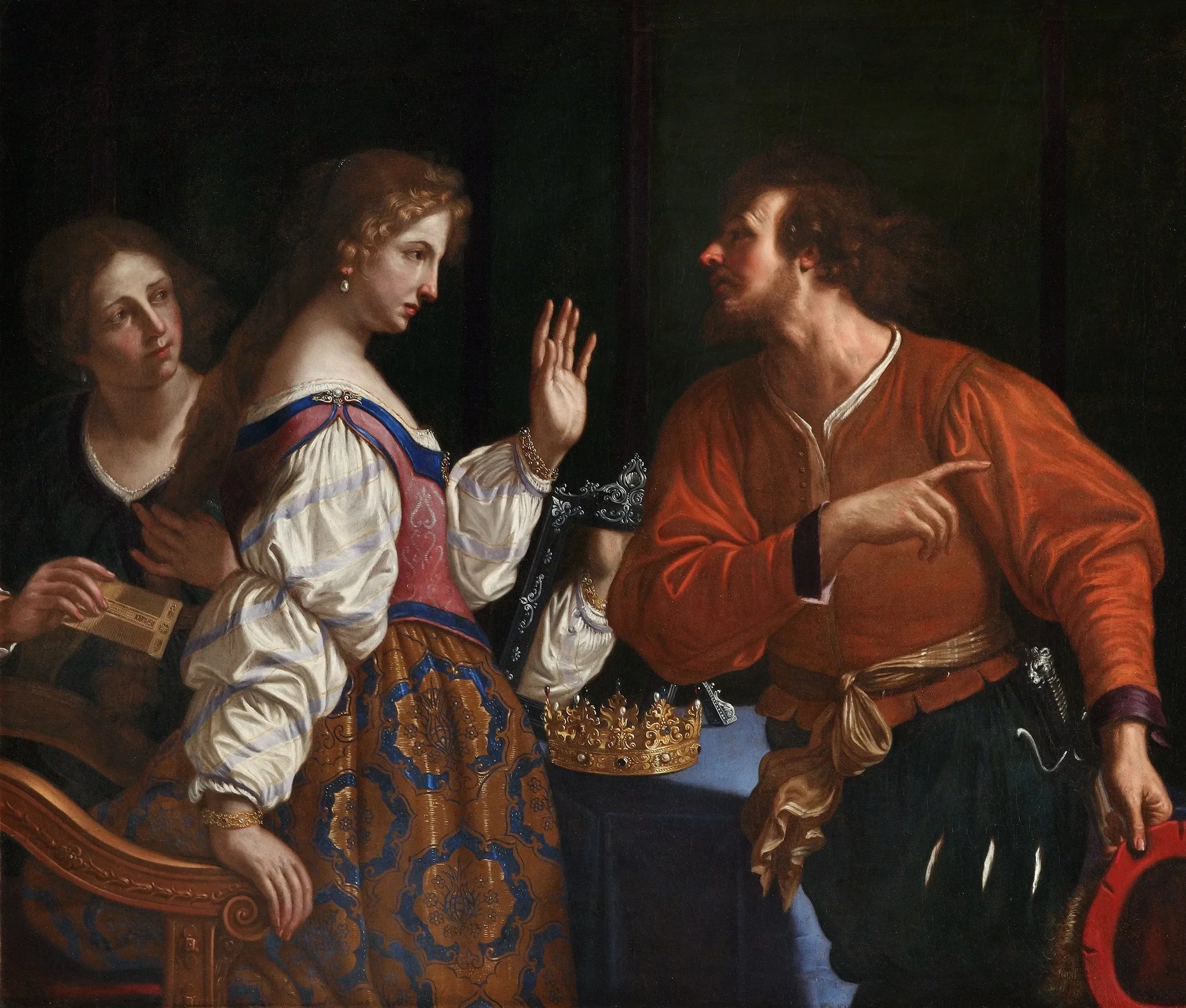 Sémiramis appelée aux armes - Guercino image 1 tableau peint à l’huile sur toile