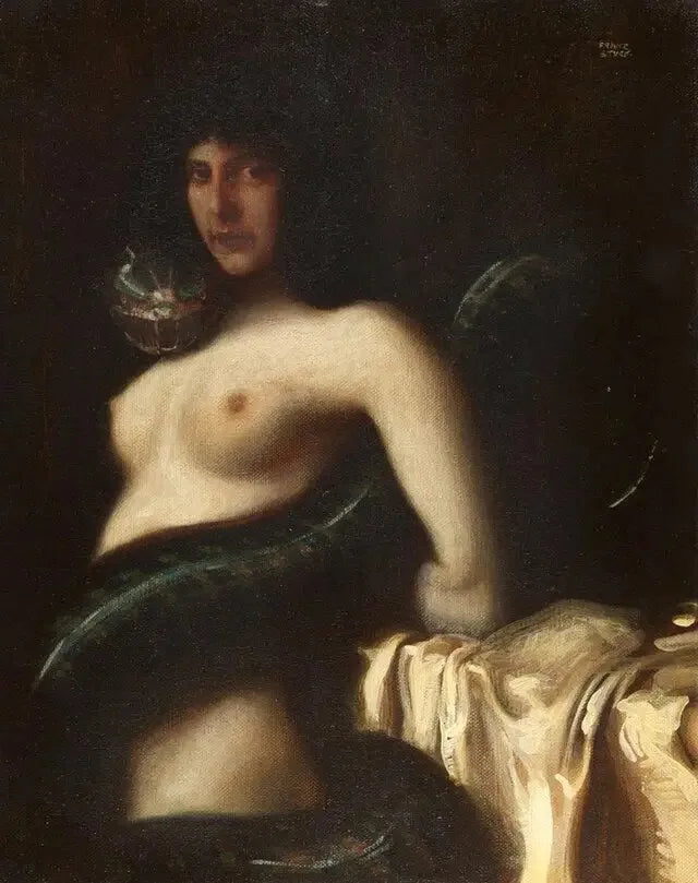 Sensualité - Franz von Stuck image 1 reproduction de peinture à l’huile