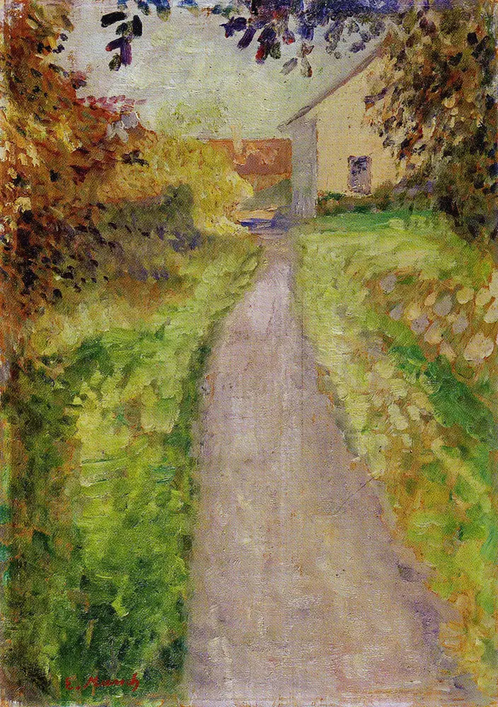 Sentier de jardin - Edvard Munch image 1 tableau peint à l’huile sur toile